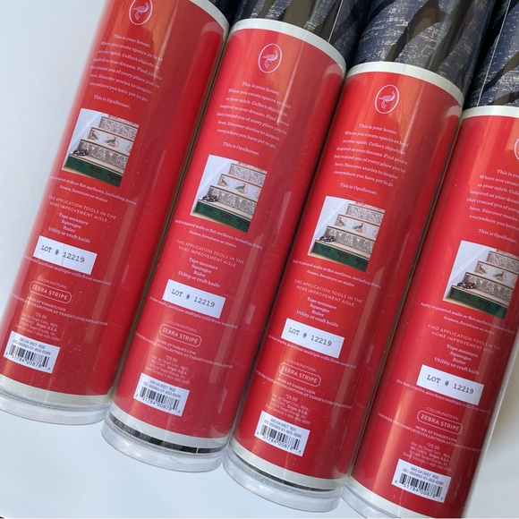 4 Rolls Opalhouse Wallpaper Zebra Black Blue Grey Bohemian Glam Peel and Stick - Picture 6 of 9